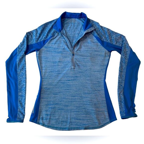Athleta Tops - Athleta Blue Running Wild Half Zip Pullover Women's Jacket Sport Top Size S